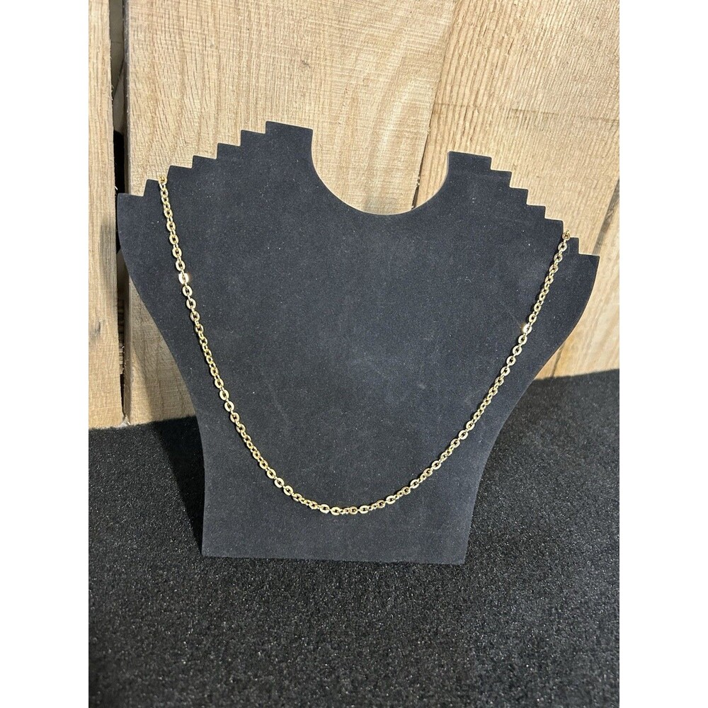 Vintage Signed Avon Linked Chain 28" Gold Tone Spring Ring Clasp J179